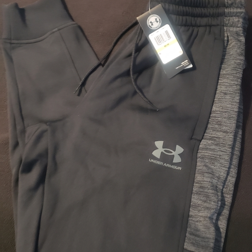 Under Armour Black and Gray Joggers